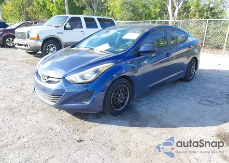 2016 Hyundai Elantra Se from USA, damaged, VIN 5NPDH4AE2GH703835